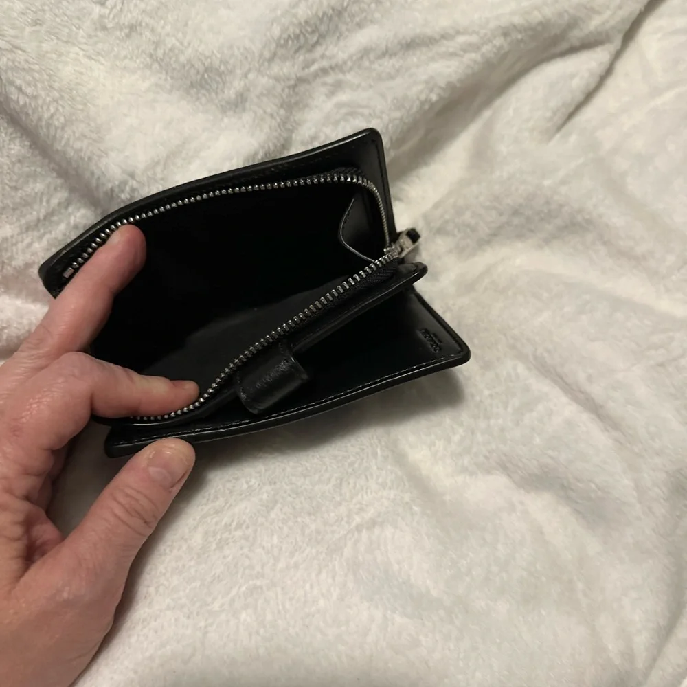 Coach Black Monogram Wallet